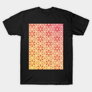 Gradient Tile Mosaic Pattern T-Shirt